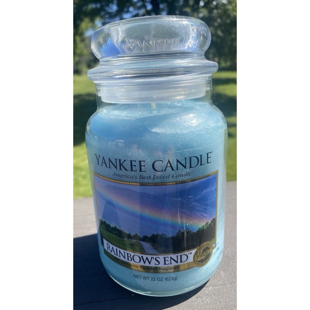 NEW Yankee Candle Large Jar Candle 22oz Rainbows's End